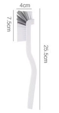 Japanese Style Sink Brush Cleaning Cup Brush with Long Handle Elbow Design Tail Hole Wall Hanging Crevice Cleaning Accessories